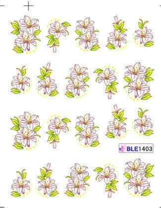 Наклейки для ногтей BLE1403 фото