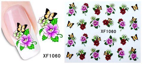 Наклейки для ногтей XF1060 A236 YXW-1060 фото