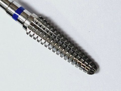 Фреза твердосплавна Конус заокруглений середня подвійна насічка M413X фото